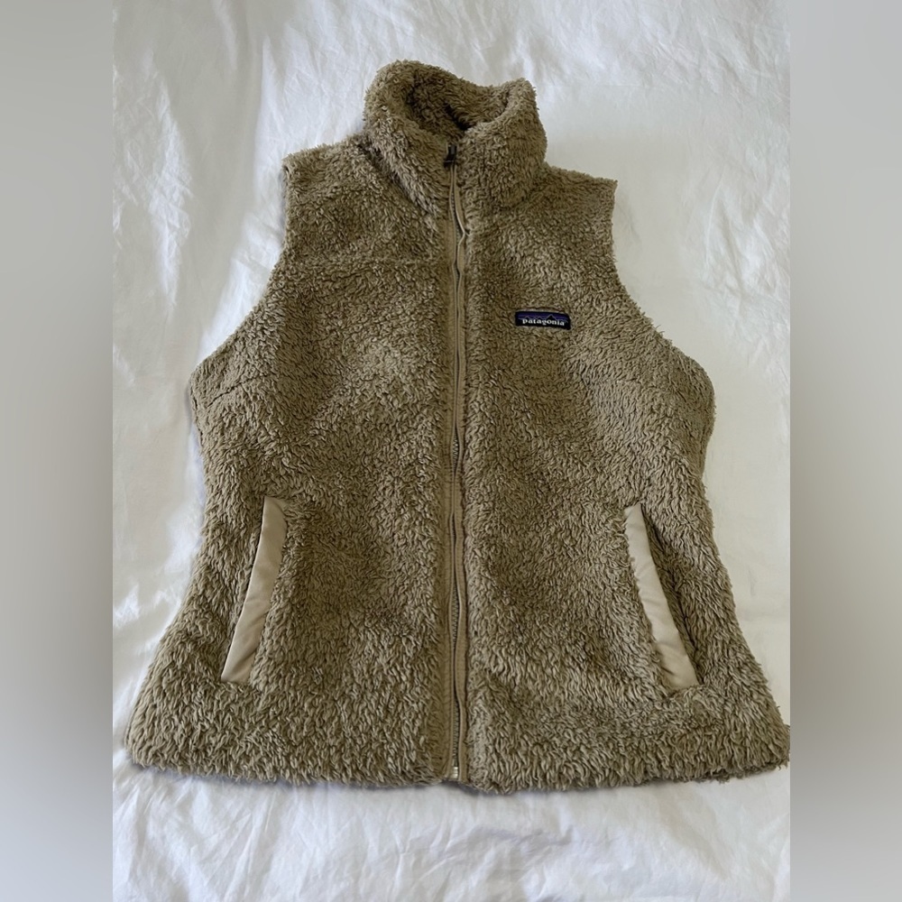 Patagonia | Los Gatos Fleece Vest | El Cap Khaki | SZ Small Tan Full Zip | Cozy
